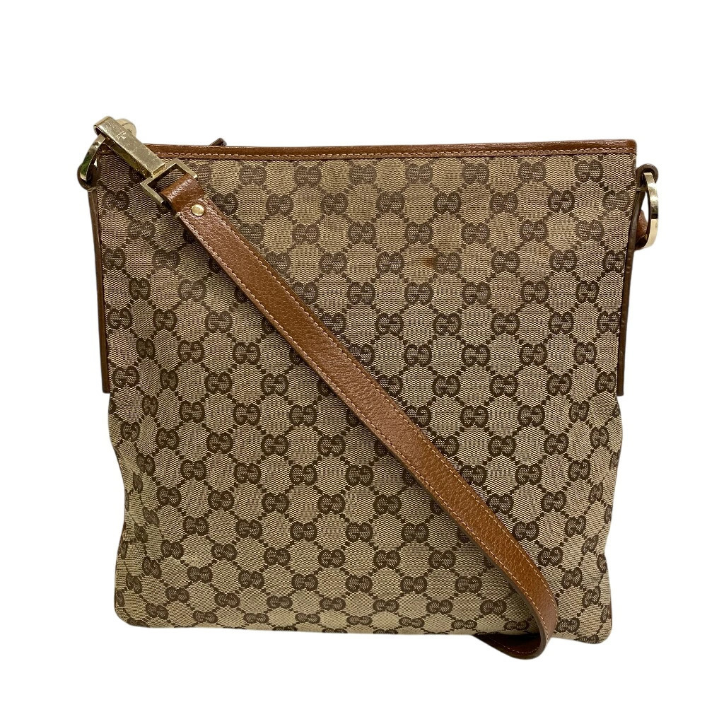 GUCCI Crossbody GG Shoulder Bag Beige